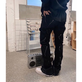 ink flared denim