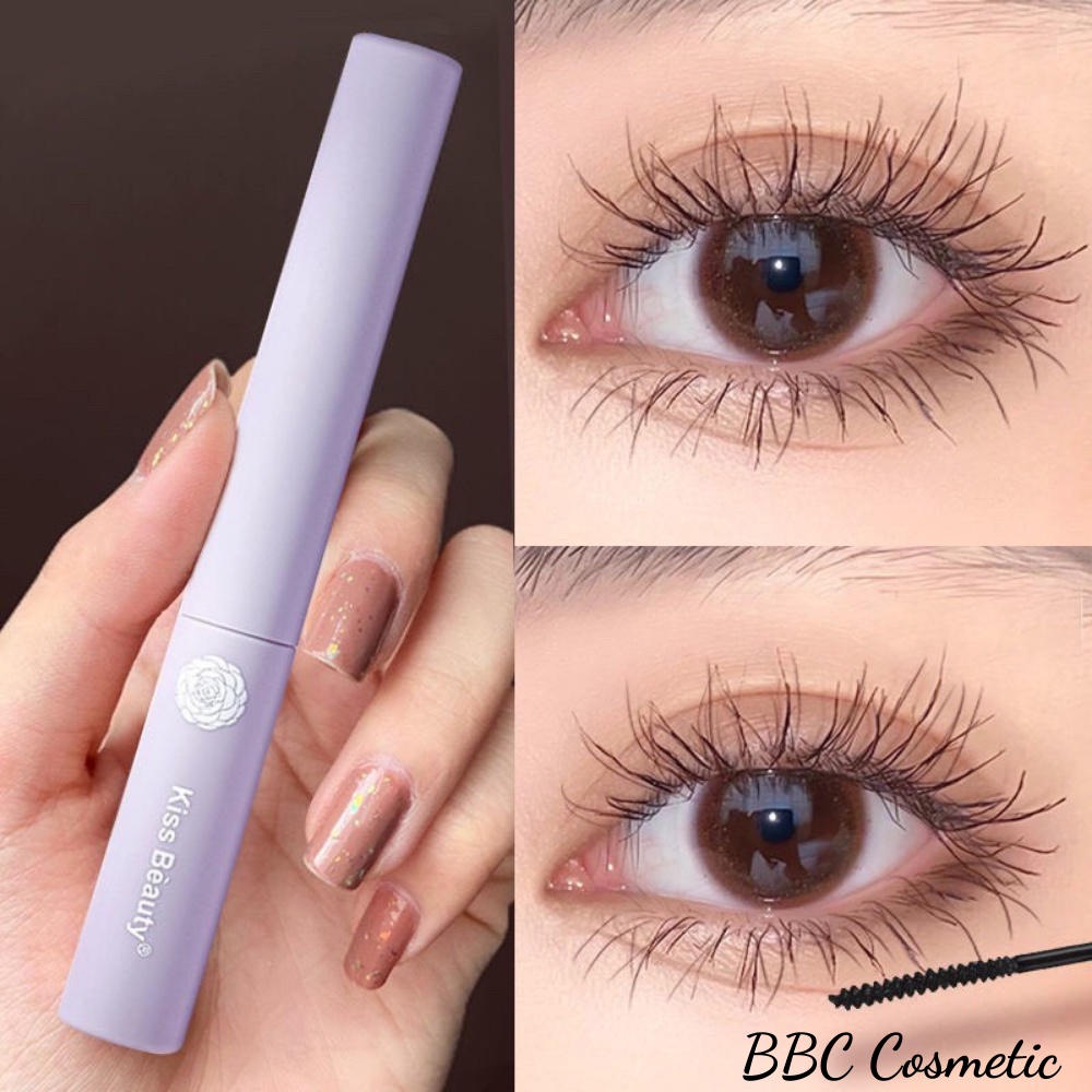 Mascara Đầu Cọ Nhỏ KISS BEAUTY Lâu Trôi Chống Thấm Nước Và Mồ Hôi Không Lem 5ml