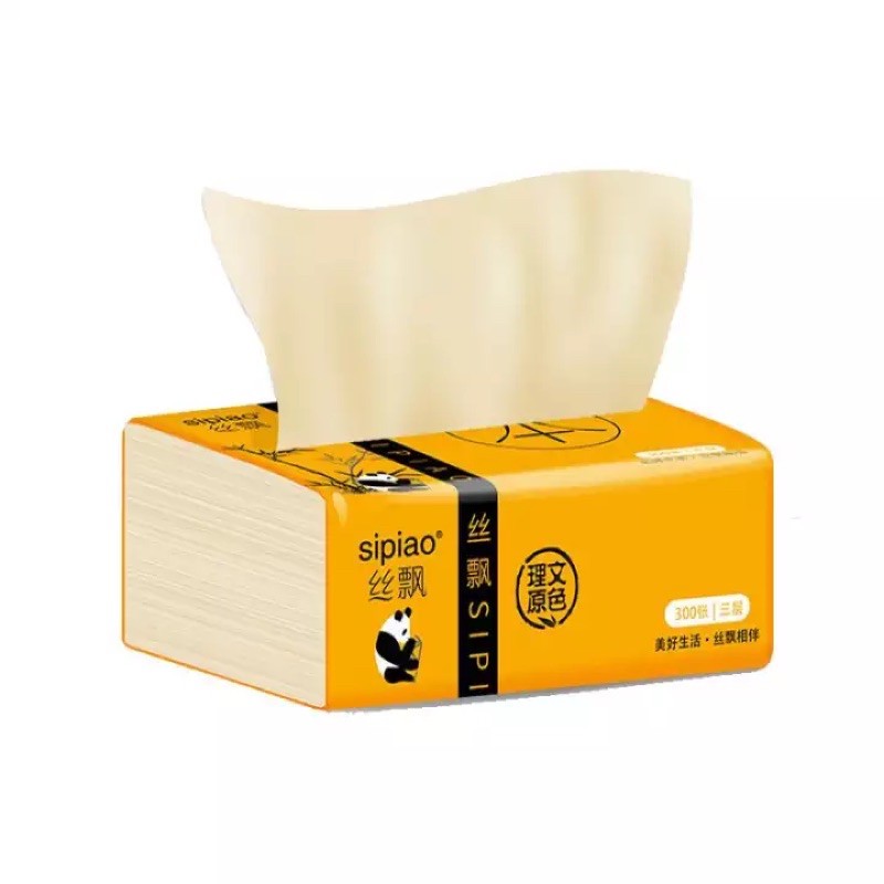 Giấy Ăn Gấu Trúc Làm Từ Sợi Tre