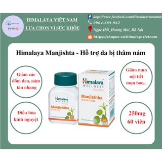 Viên uống hỗ trợ da bị thâm nám - Himalaya Manjishta