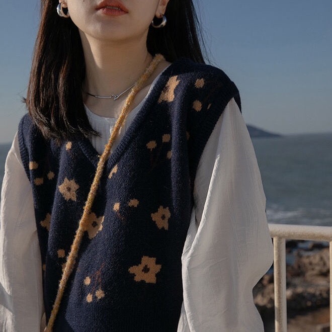 Áo len không tay thiết kế mới thời trang theo phong cách hàn quốc dành cho nữ