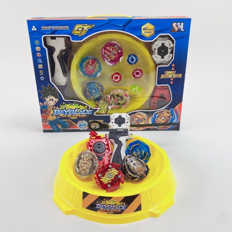 [CỰC SỐC] Bộ đồ chơi 4 Quay Beyblade và bàn đấu - Video,hình ảnh thật