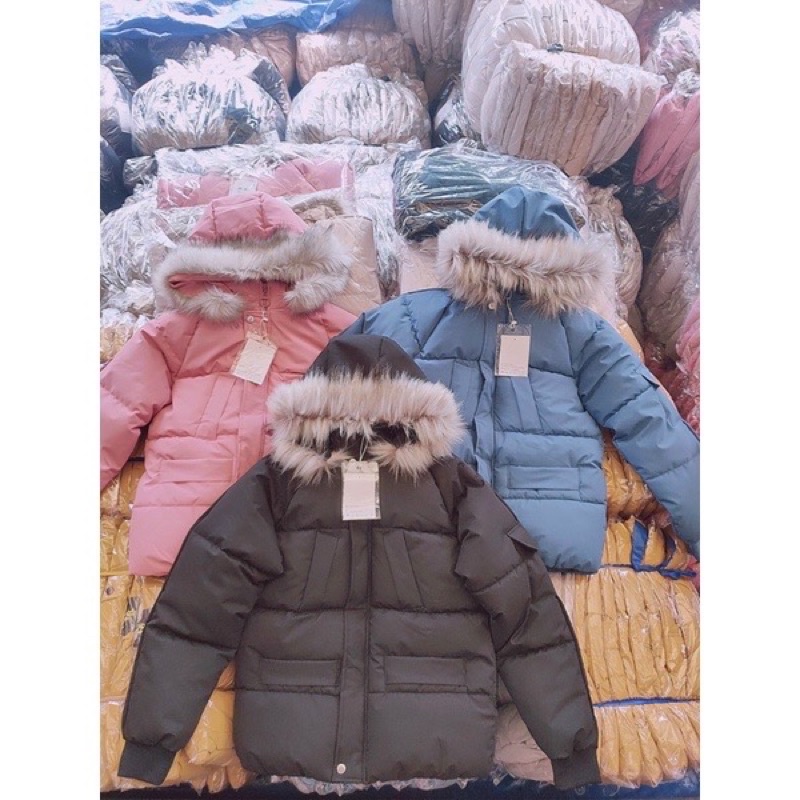 Áo Phao Béo Mũ Lông Hàng QC Siêu Hót