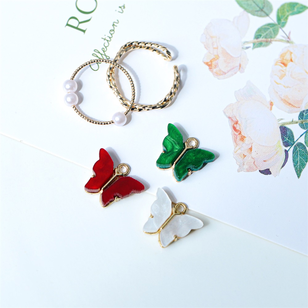 Set 10 mặt phụ kiện St.kunkka cho vòng cổ/ vòng tay/ vòng cổ hình bướm phong cách đơn giản