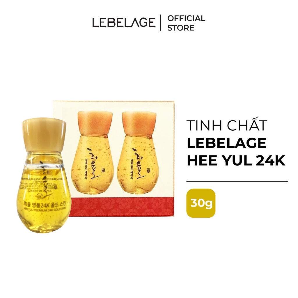 Tinh chất dưỡng da vàng 24K cao cấp Lebelage Hee Yul Premium Gold Essence dưỡng ẩm dưỡng trắng chống lão hóa 30ml
