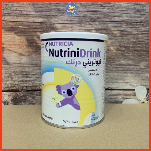 Combo 2 lon Sữa bột NutriniDrink vị vani/trung tính 400g