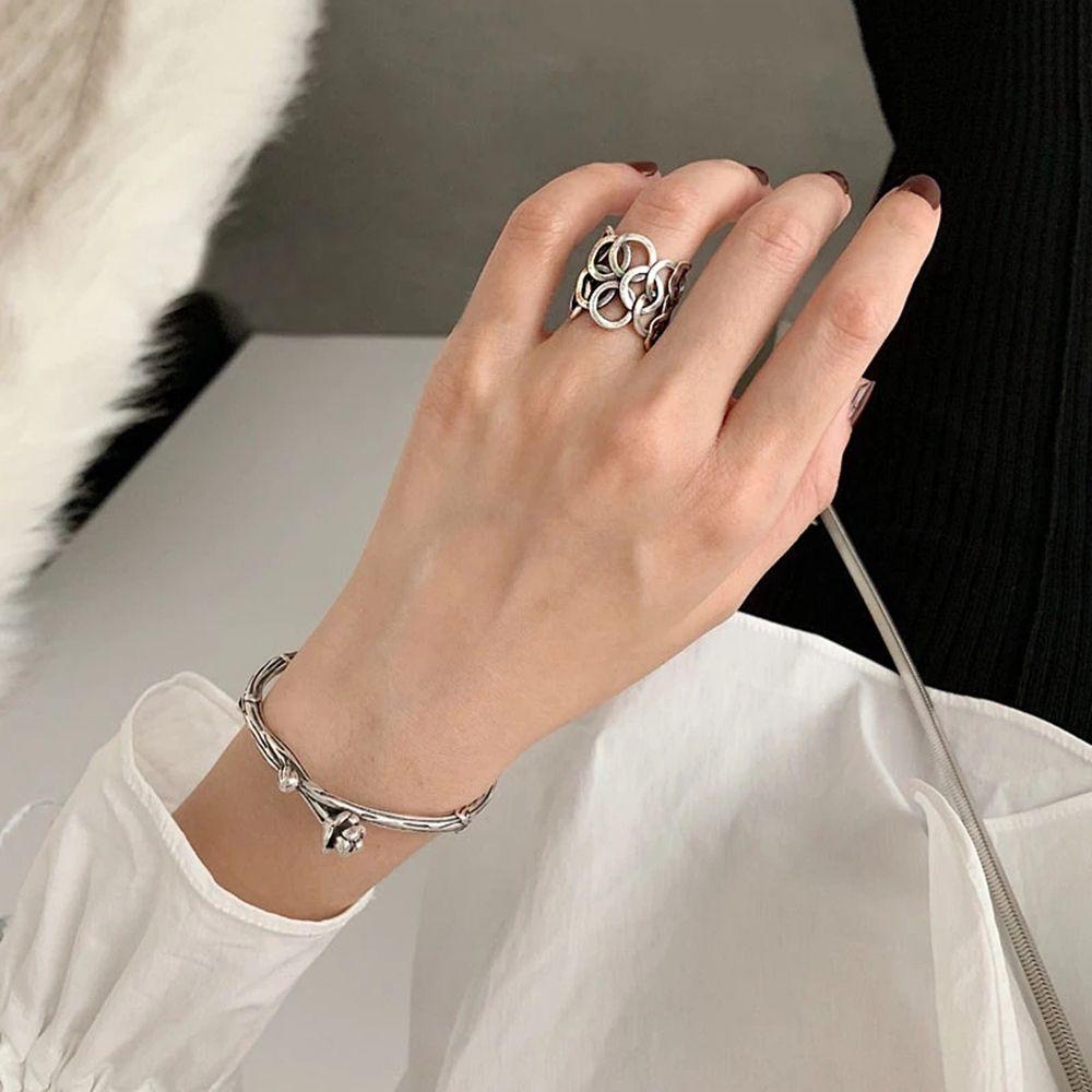 Nhẫn Hở Bằng Đồng Phong Cách Punk Cổ Điển Cho Nữ