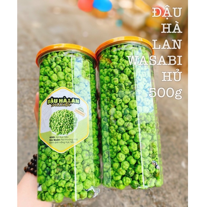 Đậu hà lan wasabi hũ 500gr