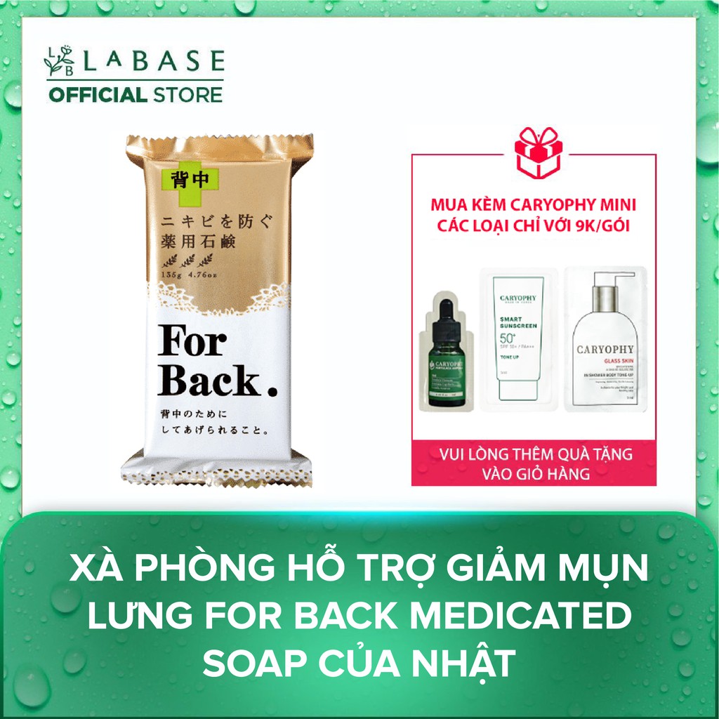 Xà phòng hỗ trợ giảm mụn lưng For back Medicated Soap của Nhật [Hàng nhập khẩu chính hãng]