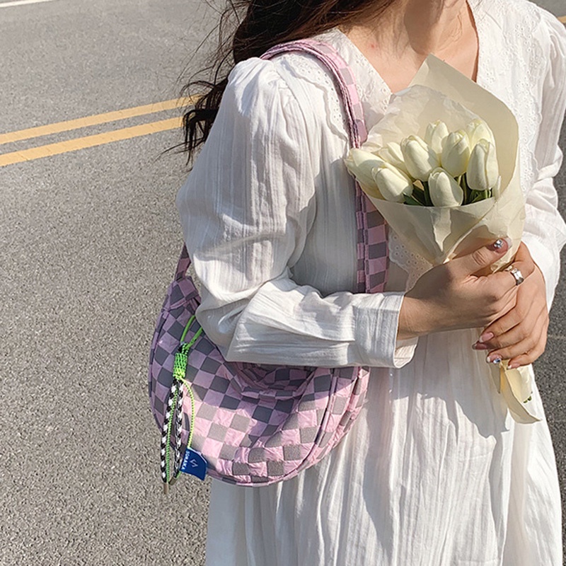 Túi đeo chéo ngực IELGY màu sắc tương phản thời trang dành cho nữ