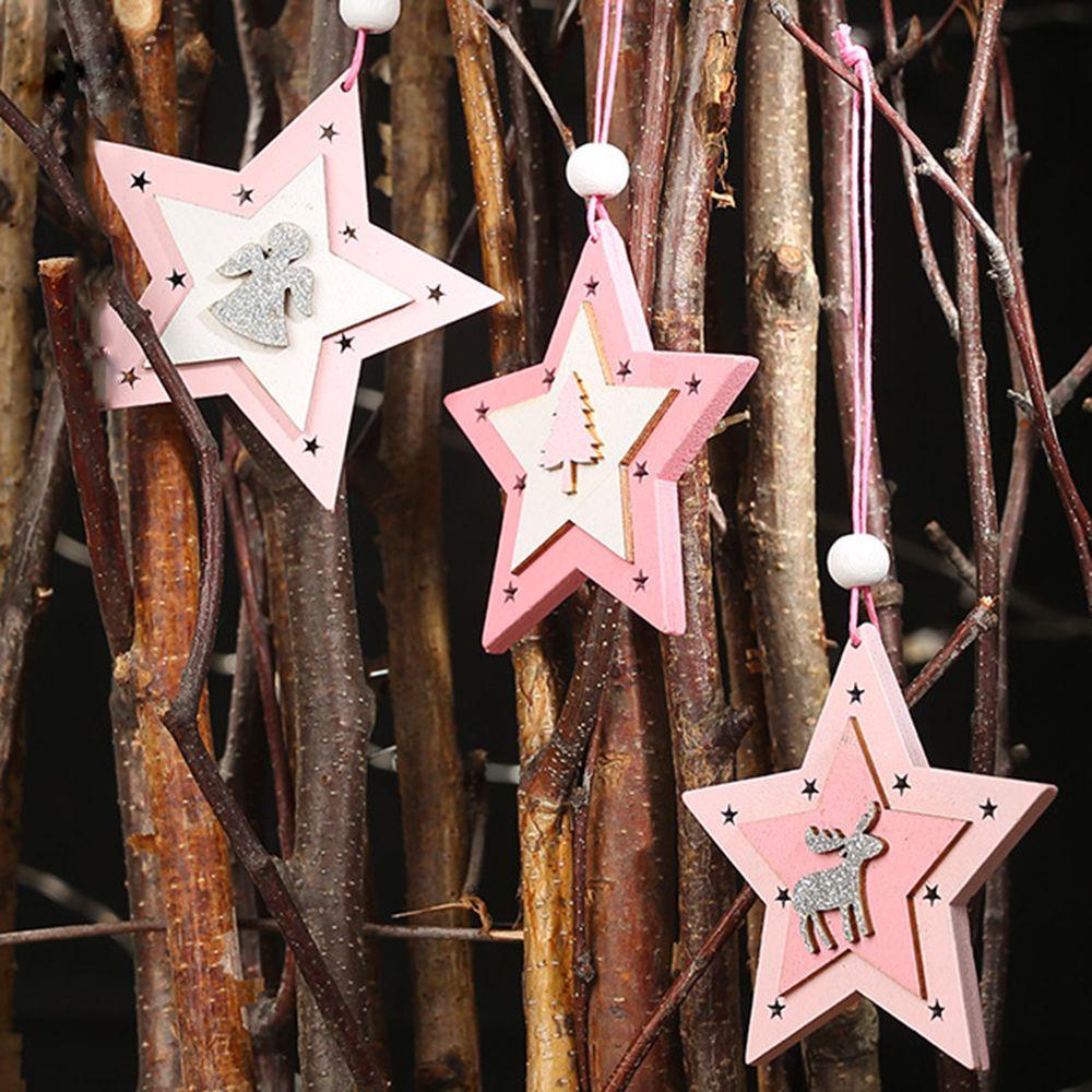 1 Phụ Kiện Trang Trí Giáng Sinh Hình Ngôi Sao / Thiên Thần / Tuần Lộc