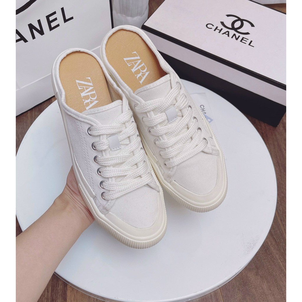 Giày nữ hở gót mùa hè, giày lười nữ za.ra | BigBuy360 - bigbuy360.vn