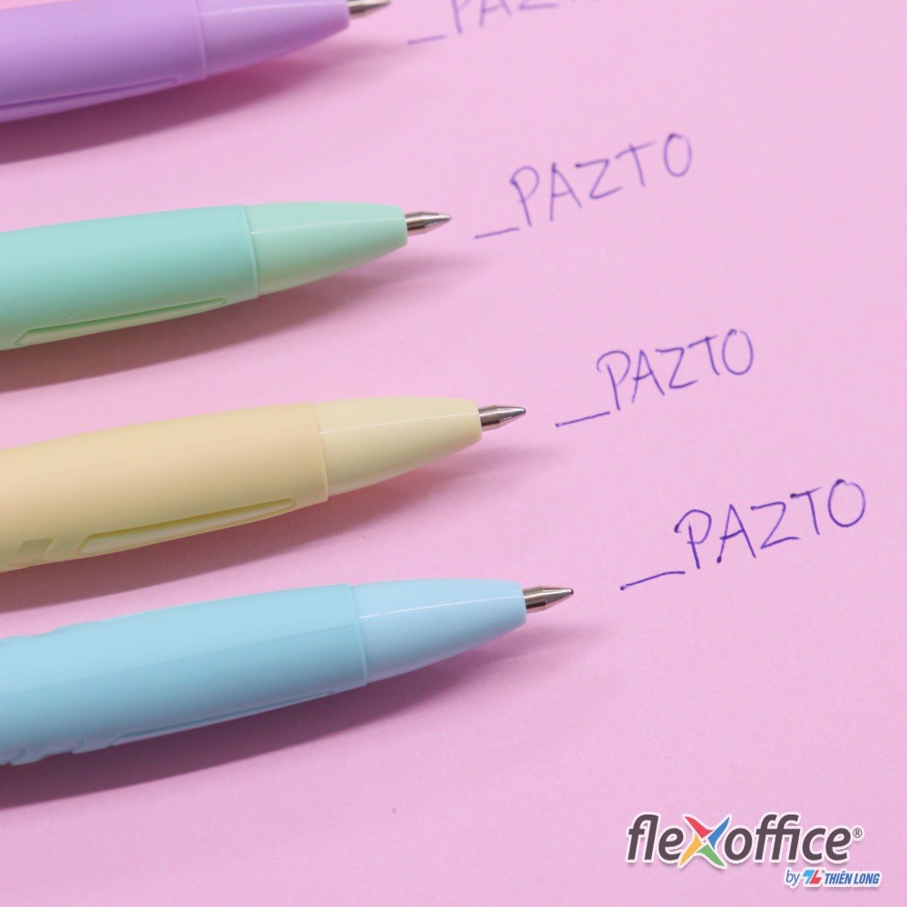 Bút gel B màu Pastel Thiên Long Pazto GEL-B015 - Mực xanh