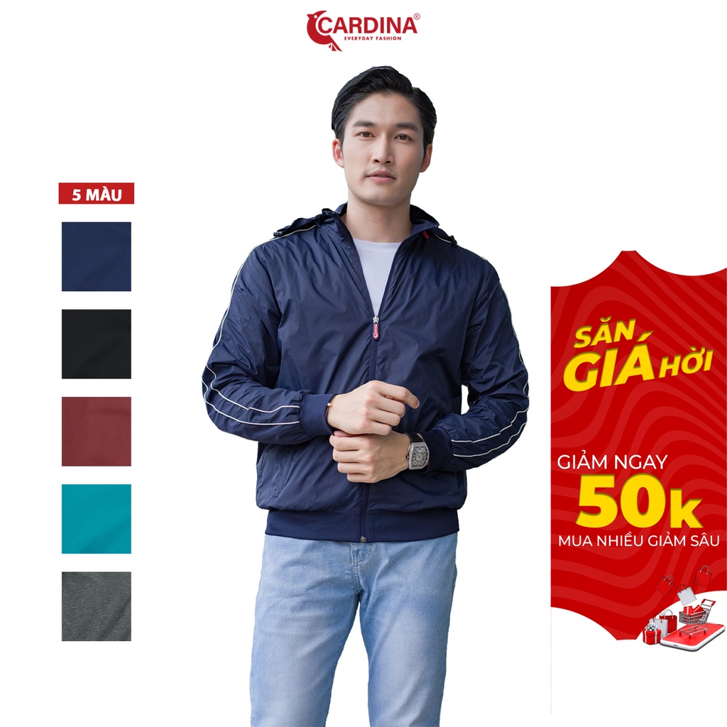 Áo Khoác Gió Nam 𝐂𝐀𝐑𝐃𝐈𝐍𝐀 2 Lớp Lót Lưới Cao Cấp Siêu Nhẹ Cản Gió Giữ Nhiệt Cản Bụi Chống Nước 2GM