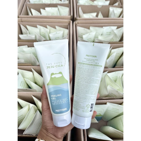 Tẩy da chết rau má Jeju Pretty Skin - Tdc PrettySkin The Purre Cica Peeling Gel 150ml