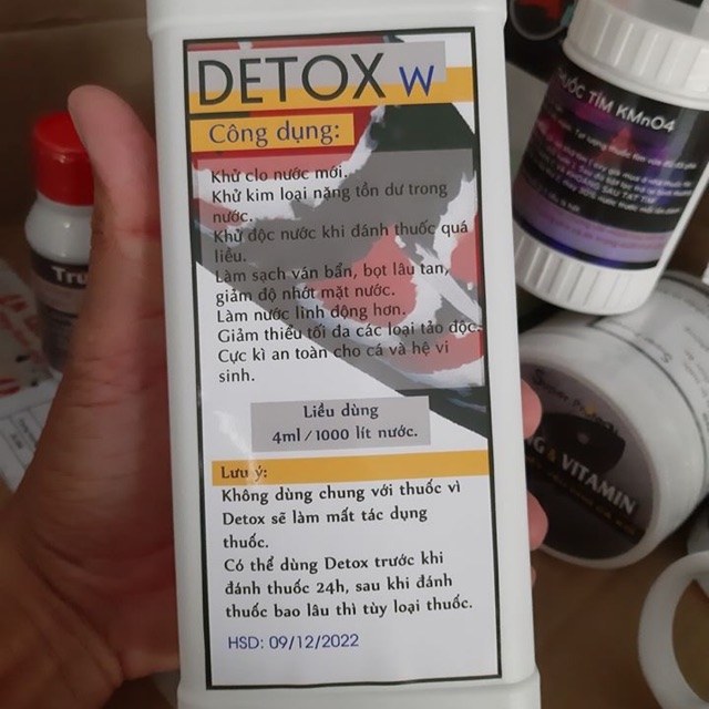 Detox W khử Clo nước