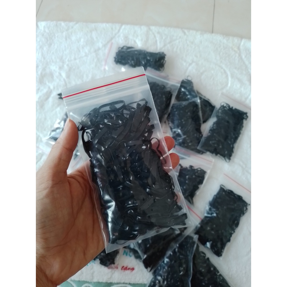 COMBO 2 Gói Chun Buộc Tóc Dai Chắc Màu Đen - Titifa Shop