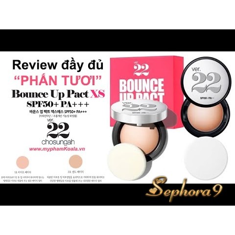 Phấn tươi trắng hồng Ver22 Bounce Up Pact Ver 22 đủ tone
