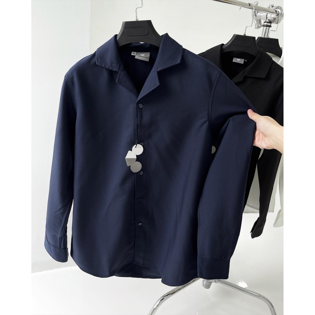 ÁO SƠ MI cổ vest Tay Dài CHUOTTRANG KKL