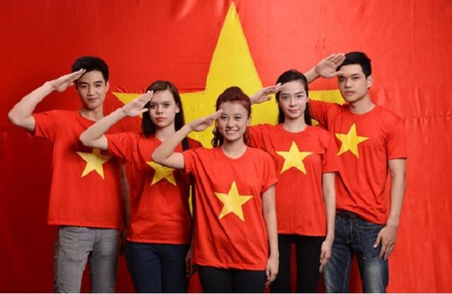 Áo Cờ Đỏ Sao Vàng BIG SZIE NGOẠI CỠ  áo sao vàngTrẻ Em người lớn - Áo Chất Cotton Đẹp - Áo sao vàng việt nam bán sĩ