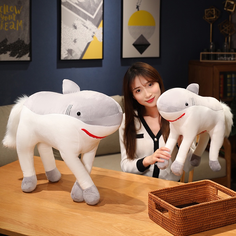 CÓ SẴNGấu bông cá mập ngựa Shark and House- cá mập ong độc lạ kích thước 35/60cm