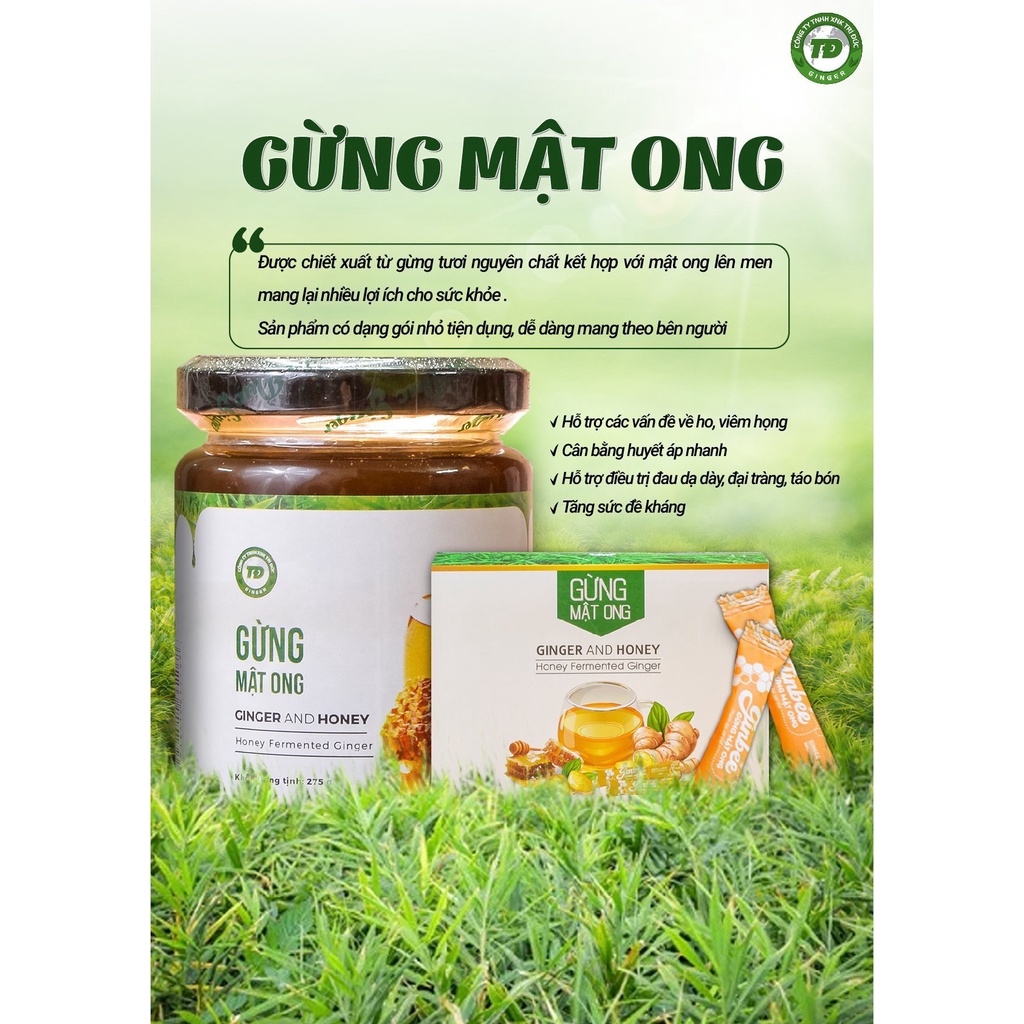 Gừng Mật Ong Trí Đức Ginger hũ 275g