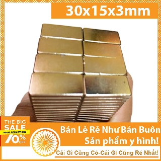 10 viên nam châm 30x15x3mm