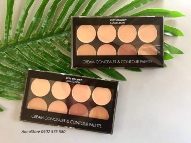 Bảng Kem Che Khuyết Điểm & Tạo Khối City Color Cream Concealer & Contour Palette