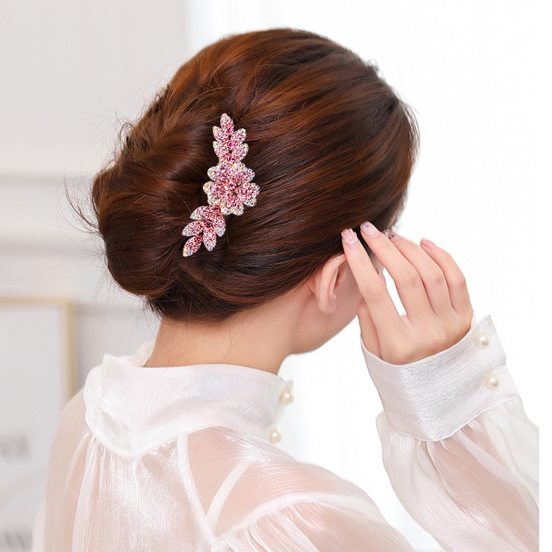 Lược Cài Tóc Chống Trượt Đính Hoa Phong Cách Hàn Quốc Thời Trang