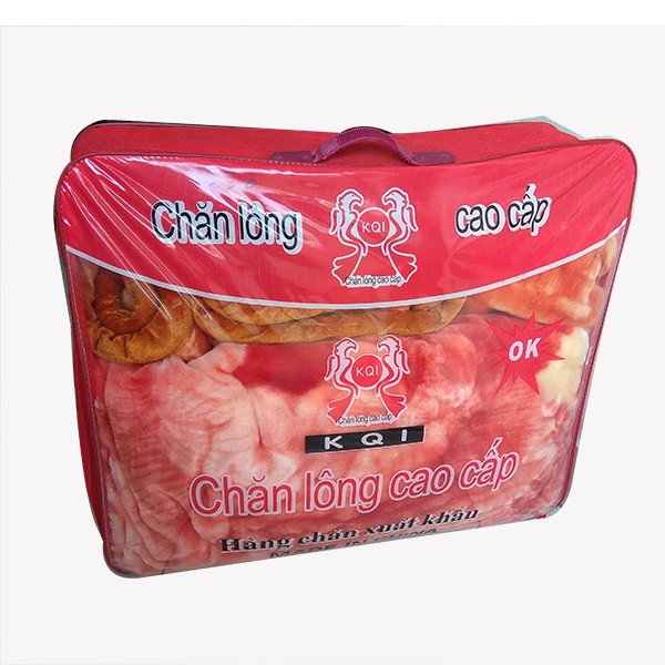 Chăn lông nhung tuyết trơn kích thước 2.2mx1.8m loại 3kg