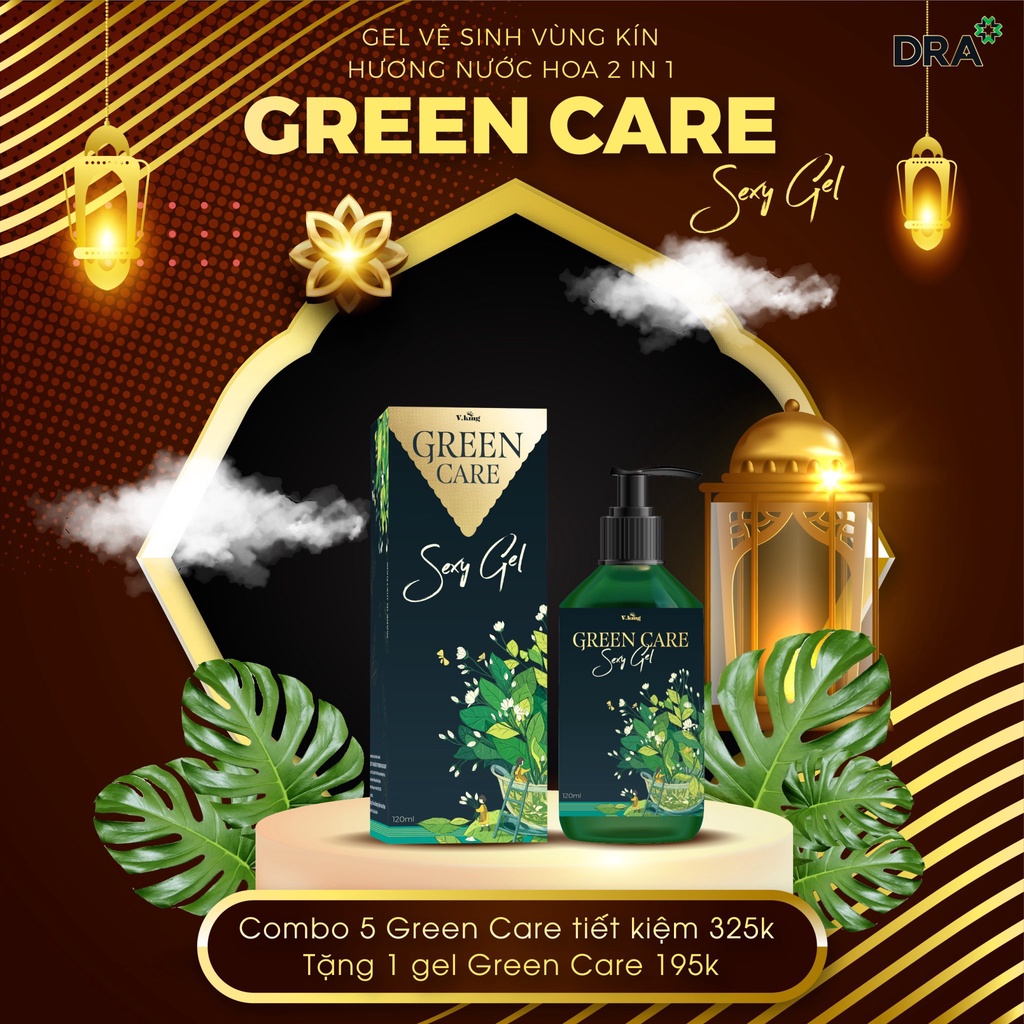 GREEN CARE -Dung dịch vệ sinh phụ nữ Giúp làm sạch nhẹ nhàng, khử mùi hôi, mềm mại và đầy quyến rũ