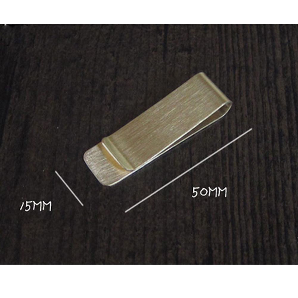 Thanh kẹp tiền kim loại màu bạc / đồng tiện lợi