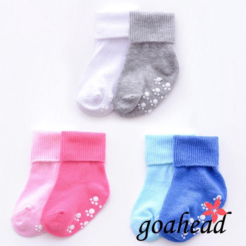 ☞❀❤♕GOAKids Candy Color Warm Cute Cotton Socks Anti Slip Soft Socks Toddler Shoes