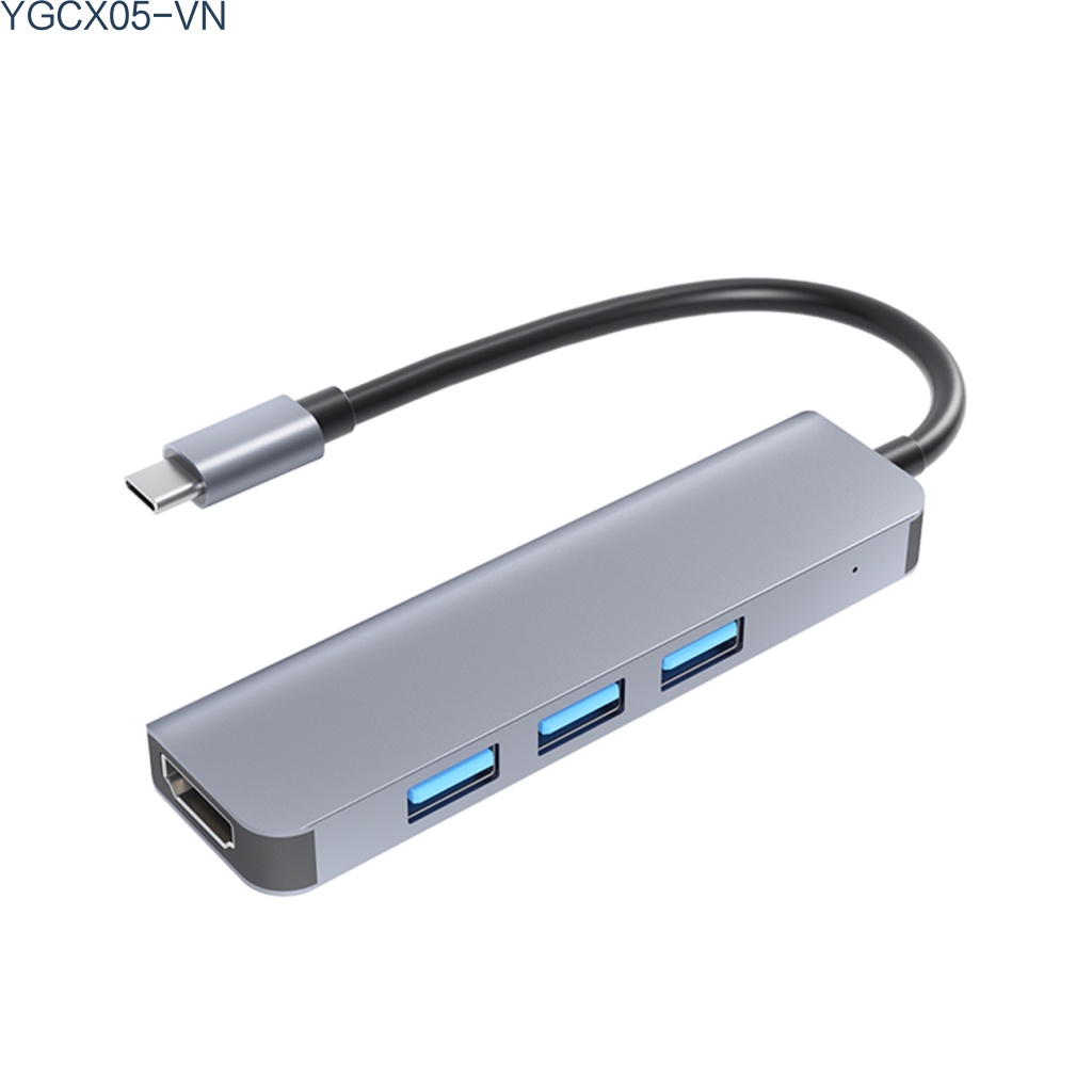 Bộ Chuyển Đổi Usb C Sang 4k Hdmi 4 Trong 1 Tốc Độ Cao 5gbps Usb 3.0 Hub Cho Laptop | BigBuy360 - bigbuy360.vn