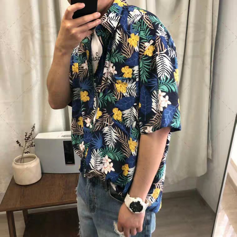 SƠ MI NHÓM LỚP ĐI BIỂM CỰC ĐẸP, SƠ MI HOA LÁ HAWAIL CỰC RẺ | BigBuy360 - bigbuy360.vn