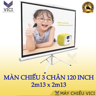 Màn Chiếu 3 Chân 120inch - 2m13 x 2m13. Màn chiếu chính hãng Dalite bền đẹp, vải màn chất lượng cao