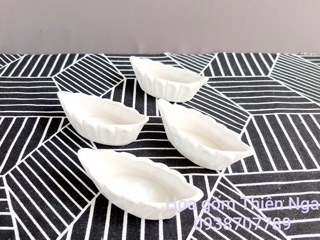 Chậu gốm sứ mini dáng thuyền