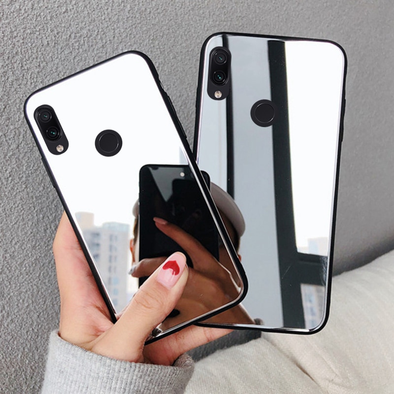 Redmi Note 8T 6 8 7 Pro 6A 7 7A 8 8A 5 Plus 5A 4A 4 4X Mi 8 Lite 9 9T Gương Mạ Trang điểm Nắp TPU Mềm