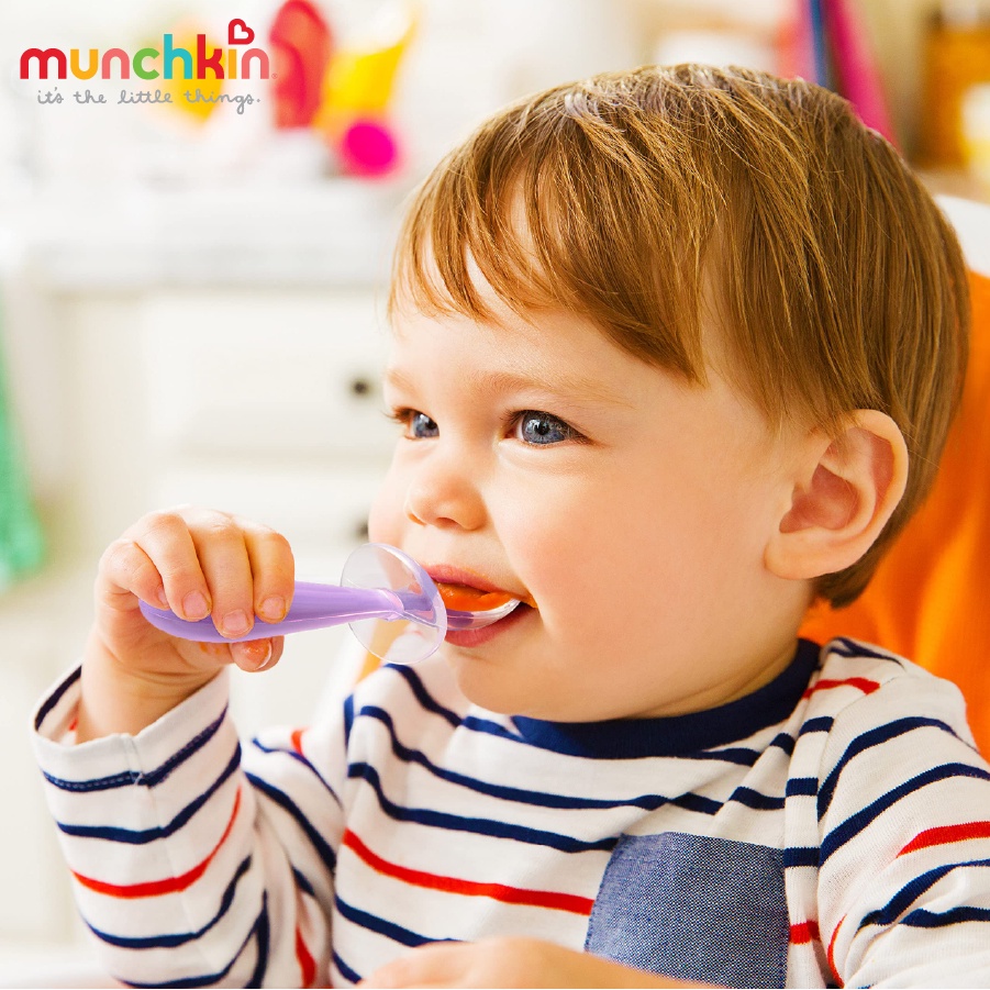 Bộ 2 thìa silicone tập xúc chống hóc Munchkin