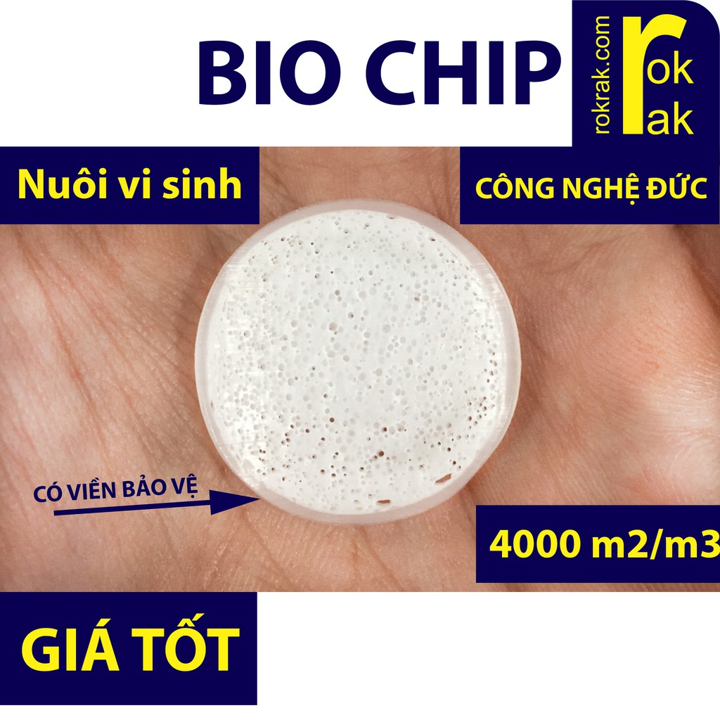 Vật liệu lọc BioChip 100g  Lọc hồ cá tương tự Kaldnes ROKRAK