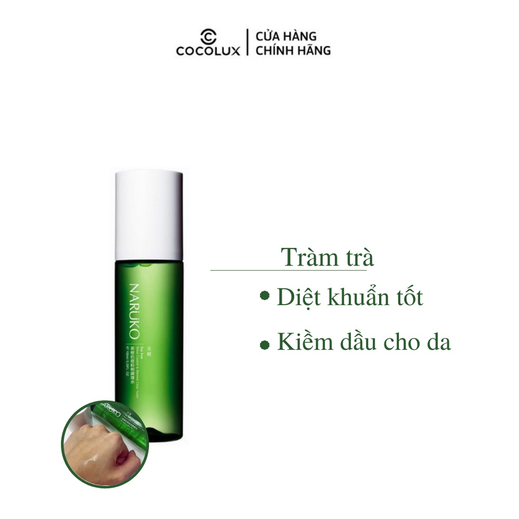 Nước Hoa Hồng Naruko Chiết Xuất Tràm Trà Cho Da Mụn 150ml