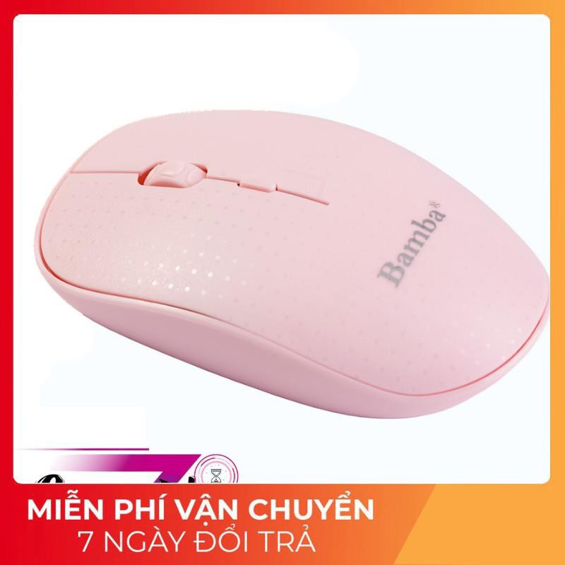 Chuột không dây màu hồng Bamba B2