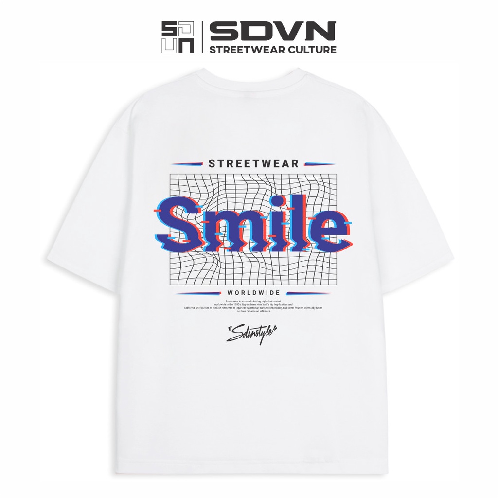 Áo Thun Unisex Nam Nữ SDVN SMILE