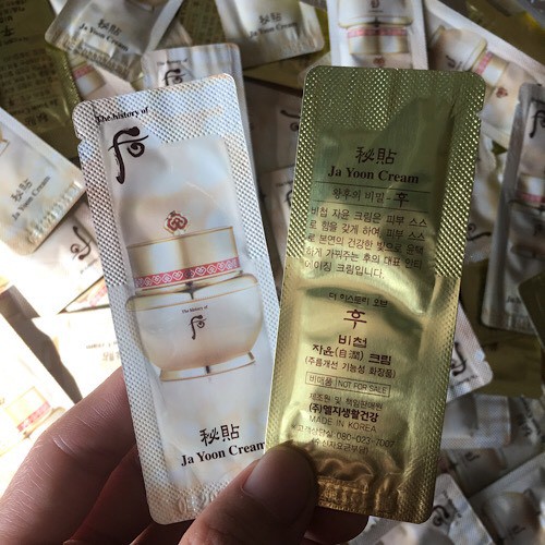 Kem Dưỡng Da Hồng Nhuận Whoo Bichup Ja Yoon Cream Dạng Sample Dùng Thử 1ml