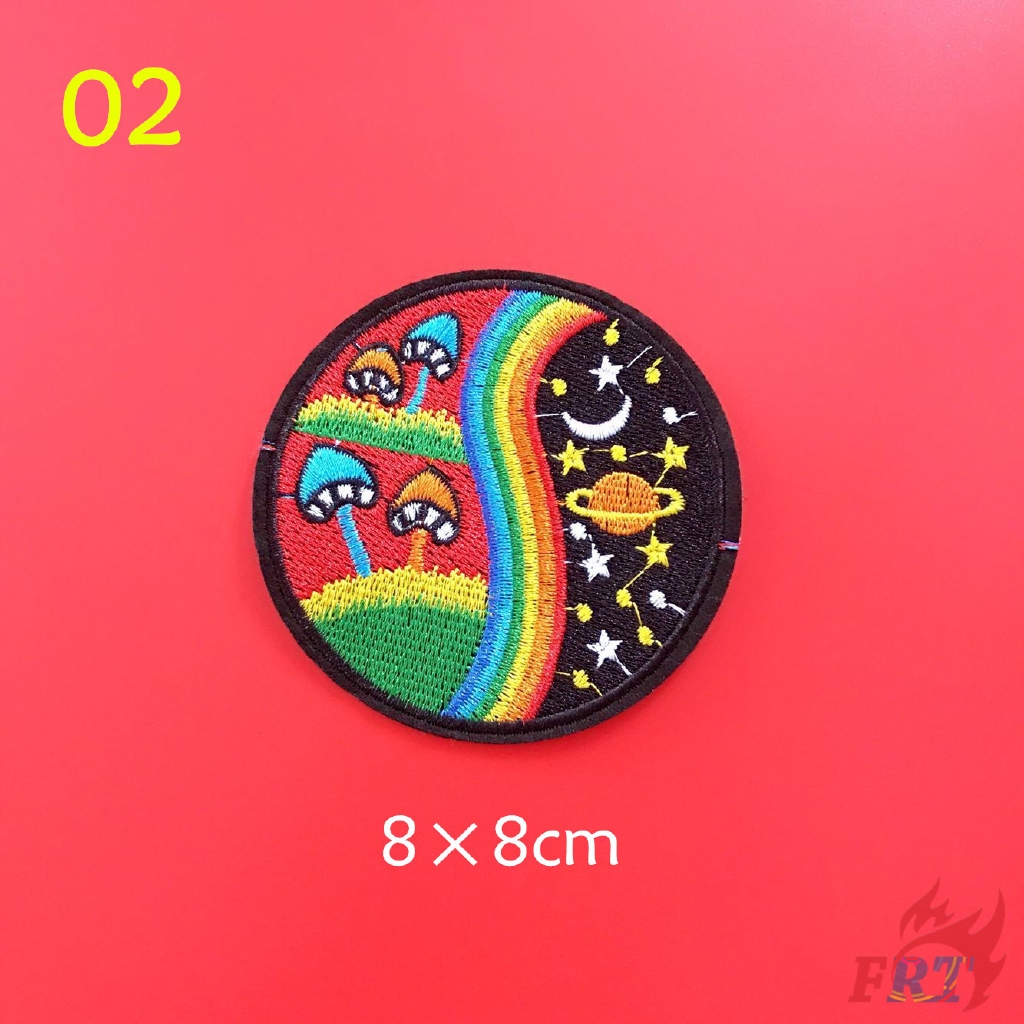 ☸ VSCO - Graffiti Rainbow Patch ☸ 1Pc Diy Sew on Iron on Badges Patches