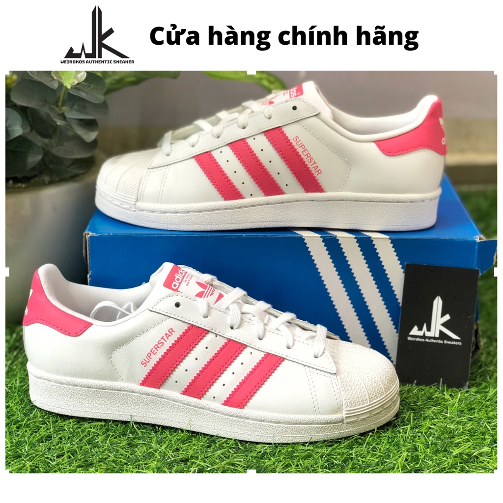 Giày Adidas Superstar Cloud White Real Pink CG6608
