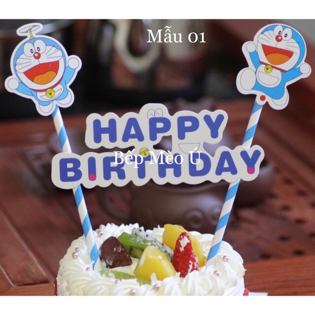 Que cắm trang trí bánh kem nhiều mẫu