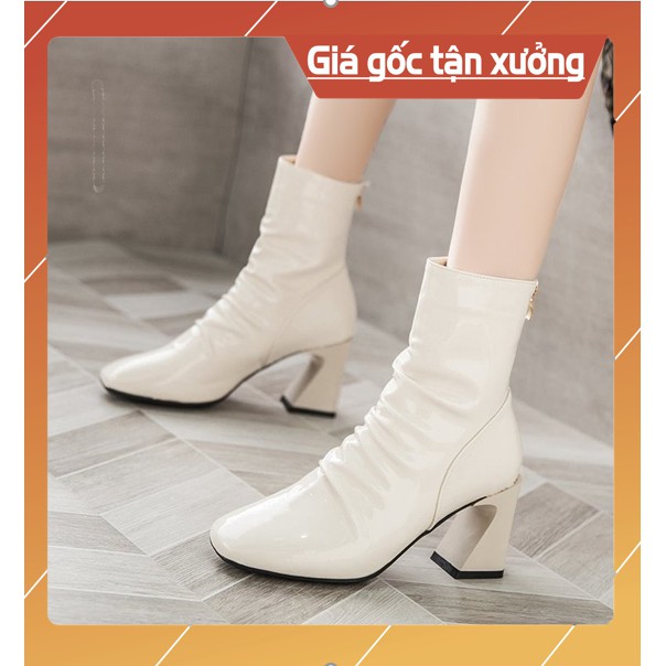 giày bốt nữ[FREE SHIP] bốt nữ cao cổ sang chảnh cho các nàng