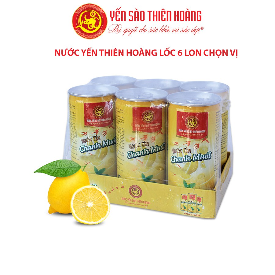 [Mã 267FMCGSALE giảm 8% đơn 500K] Nước Yến Thiên Hoàng Lốc 6 Lon chọn vị | BigBuy360 - bigbuy360.vn