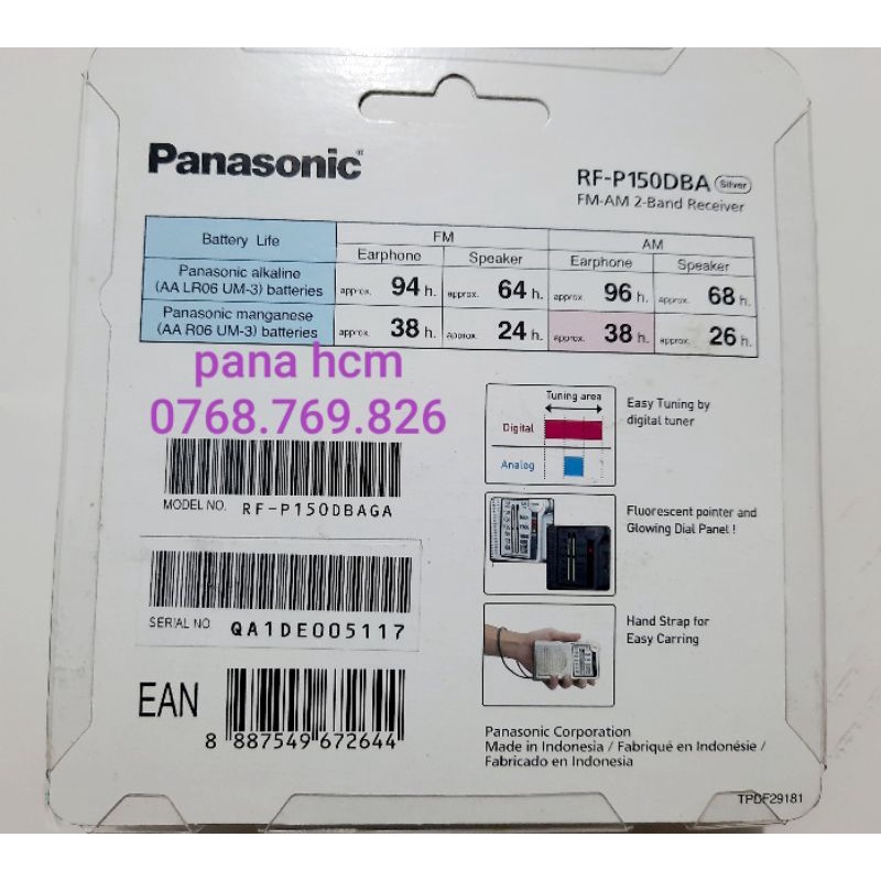 Radio panasonic RF 150DPA